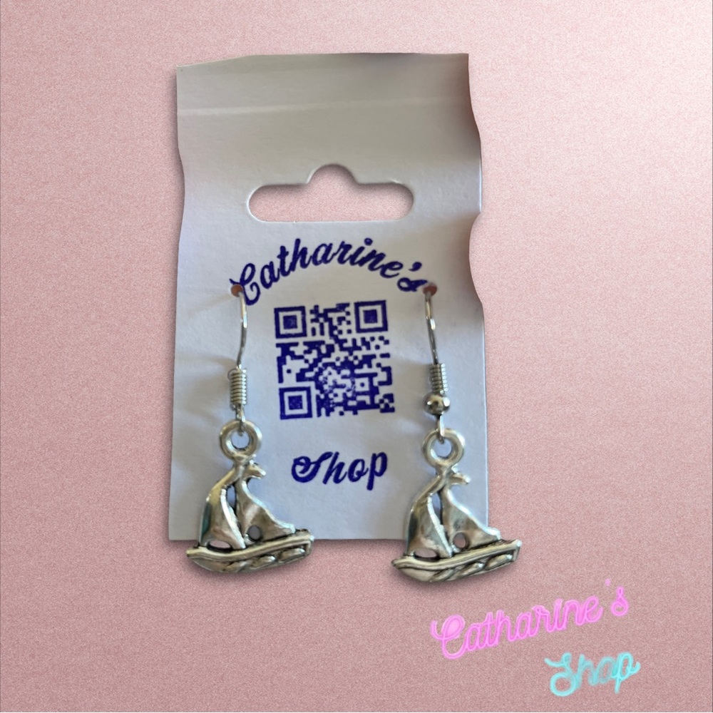Sailboat Charm Earrings